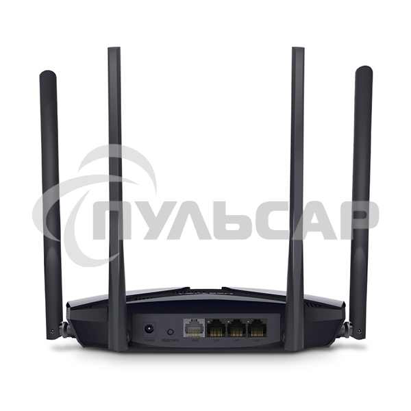 Роутер Mercusys MR70X AX1800 Dual-Band WiFi 6 Router, 574 Mbps at 2.4 GHz + 1201 Mbps at 5 GHz,4× Fixed External Antennas, 3× Gigabit LAN Ports, 1× Gigabit WAN Port, 1024-QAM, OFDMA, Router/Access Point Mode, MU-MIMO, WPA3, TWT, BSS Color