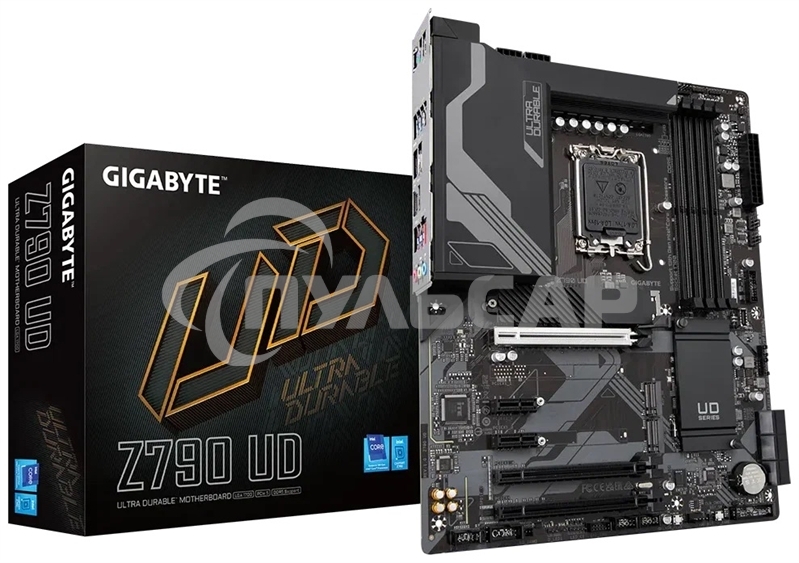 Материнская плата Gigabyte Z790 UD, LGA 1700, Intel Z790, 4xDDR5, 6xSATA, 3xM.2, 1xPCI-E 5.0 x16, 1xPCI-E 4.0 x4, 1xPCI-E 3.0 x1, 1xHDMI, 1xDP, 1x 2.5Gb LAN, 4xUSB-A 2.0, 4xUSB-A 3.2 Gen 1, 1xUSB-A 3.2 Gen 2, 1xUSB-C 3.2 Gen 2x2, 7.1, ATX