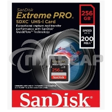 Флеш карта SD 256GB SanDisk SDXC Class 10 V30 UHS-I U3 Extreme Pro 200MB/s