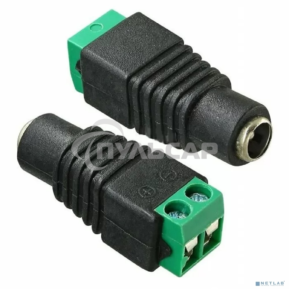 Разъем питания гнездо 2.1х5.5 мм с клеммной колодкой PROconnect