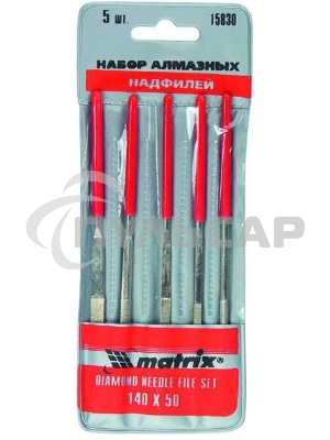 Набор надфилей Matrix алмазных 140х50х3 5шт