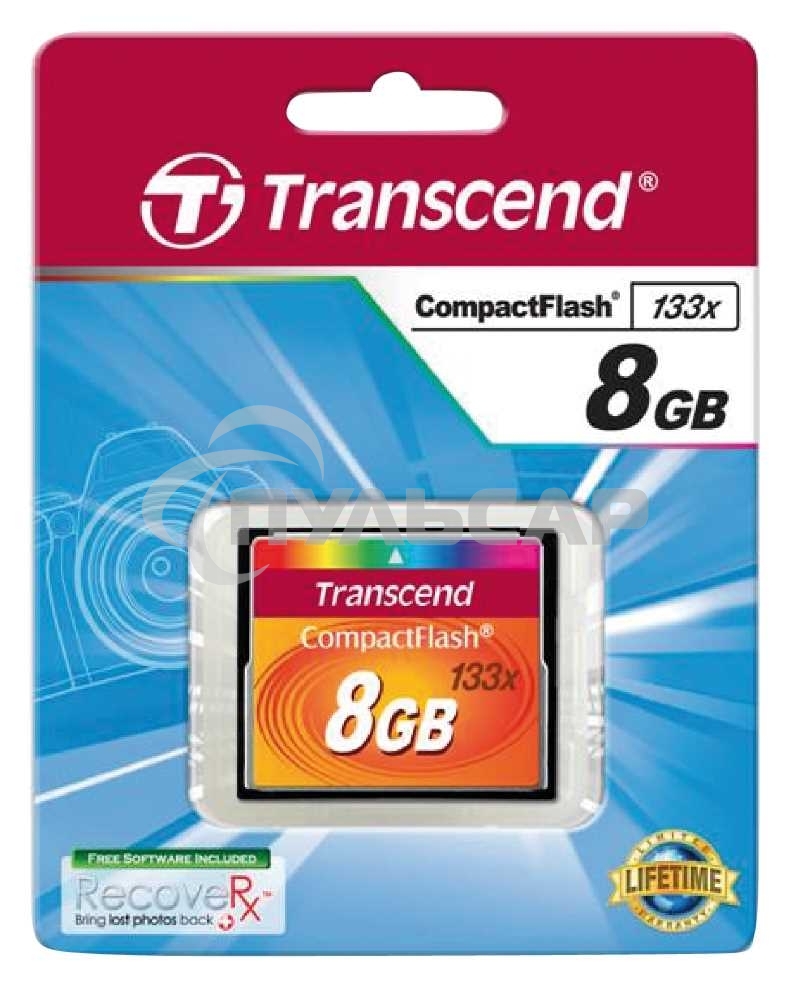 Флеш карта CF 8Gb Transcend TS8GCF133 w/o adapter