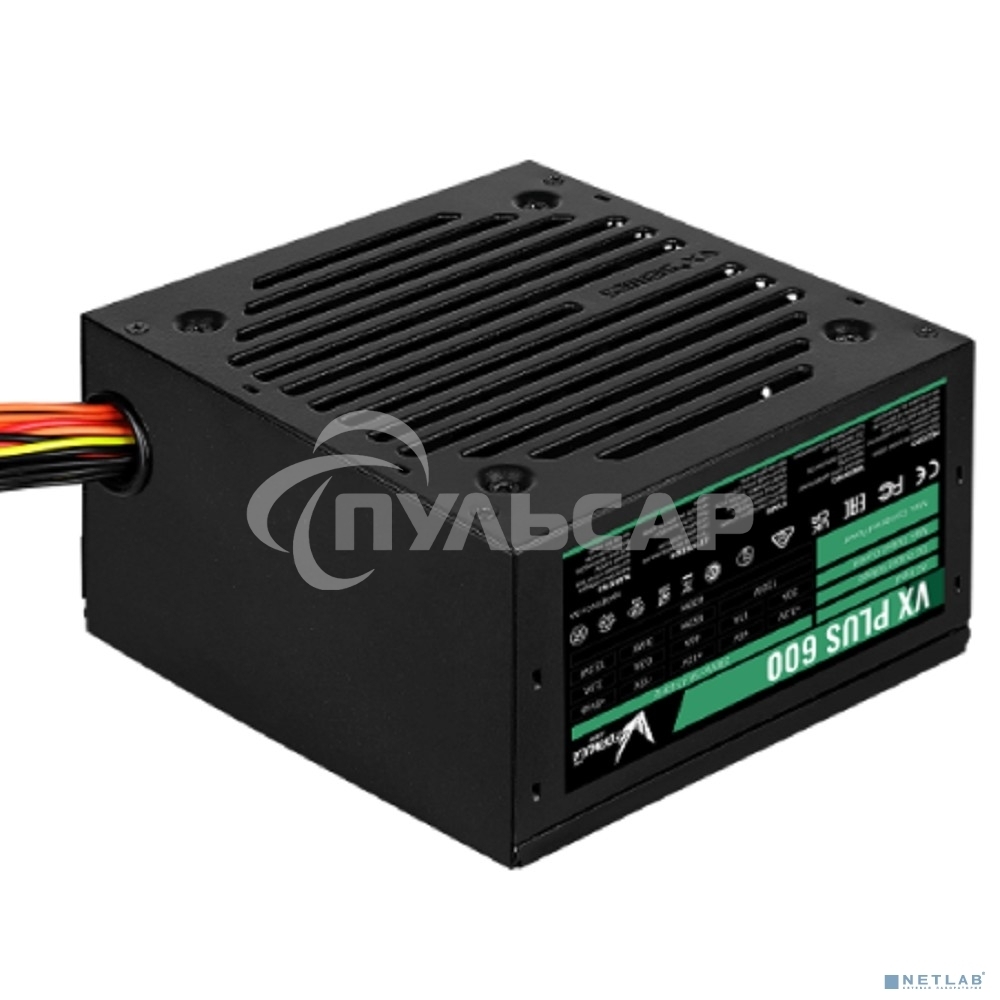 Блок питания Aerocool / Formula VX-600 PLUS, 600Вт 120мм, черный