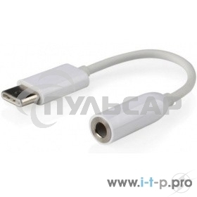 Переходник Cablexpert Переходник USB, USB Type-C/Jack3.5F, пакет (CCA-UC3.5F-01-W)