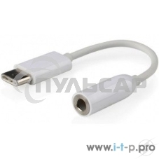 Переходник Cablexpert Переходник USB, USB Type-C/Jack3.5F, пакет (CCA-UC3.5F-01-W)