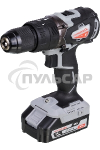 Дрель-шуруповерт ИНТЕРСКОЛ ДАУ-13/18В, Аккумуляторный, 18В, 2 АКБ, Ударный, Кейс