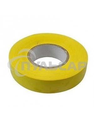Изолента ПВХ, 19 мм х 20 м, желтая Сибртех