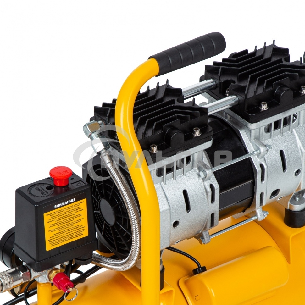 Компрессор DLS650/10 безмаслянный малошумный 650 Вт, 120 л/мин,ресивер 10 л Denzel