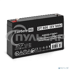 Аккумуляторная батарея ExeGate DT 609 (6V 9Ah, клеммы F1)