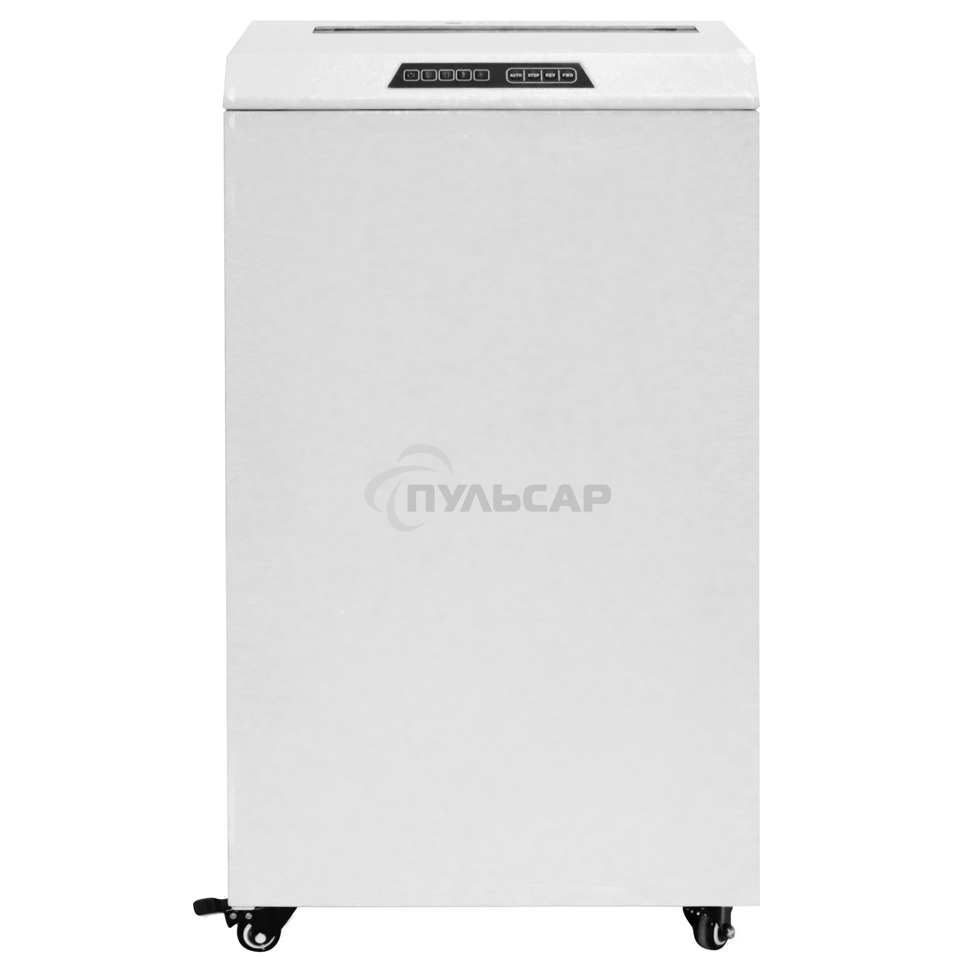 Шредер ГЕЛЕОС УО90-5, DIN P-5 (4 ур-нь секр.), фрагмент 1,9х15мм, 18-21 лист (70г/м2), CD/пл.карты/скрепки/скобы, 90 литров