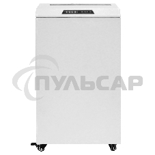 Шредер ГЕЛЕОС УО90-5, DIN P-5 (4 ур-нь секр.), фрагмент 1,9х15мм, 18-21 лист (70г/м2), CD/пл.карты/скрепки/скобы, 90 литров