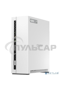Сетевое хранилище SMB QNAP TS-133 NAS 1 HDD tray. ARM 4-core Cortex-A55 1.8GHz, ram 2 Gb (max), 1x1GbE, 1xUSB 2.0 port,1xUSB 3.2 Gen 1