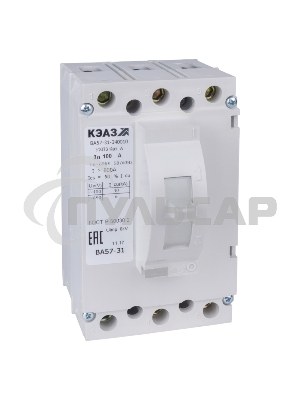 Выключатель автоматический ВА57-31-340010 25А 400Im 690AC УХЛ3 КЭАЗ 108432