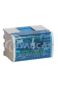 Шины на DIN-рейку в корпусе Iek YND10-2-07-100 (кросс-модуль) ШНК 2х7 L+PEN ИЭК