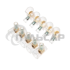 Концевой зажим винтовой изолированный КЗВИ 10 мм (5х1) (10 шт./уп.) Rexant