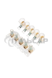 Концевой зажим винтовой изолированный КЗВИ 10 мм (5х1) (10 шт./уп.) Rexant