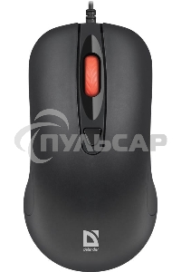 Мышь проводная Defender Omega MB-522 черный, 1600 dpi, USB, кнопки - 4