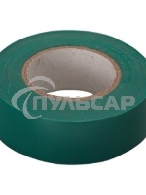 Изолента ПВХ, 19 мм х 20 м, зеленая Сибртех