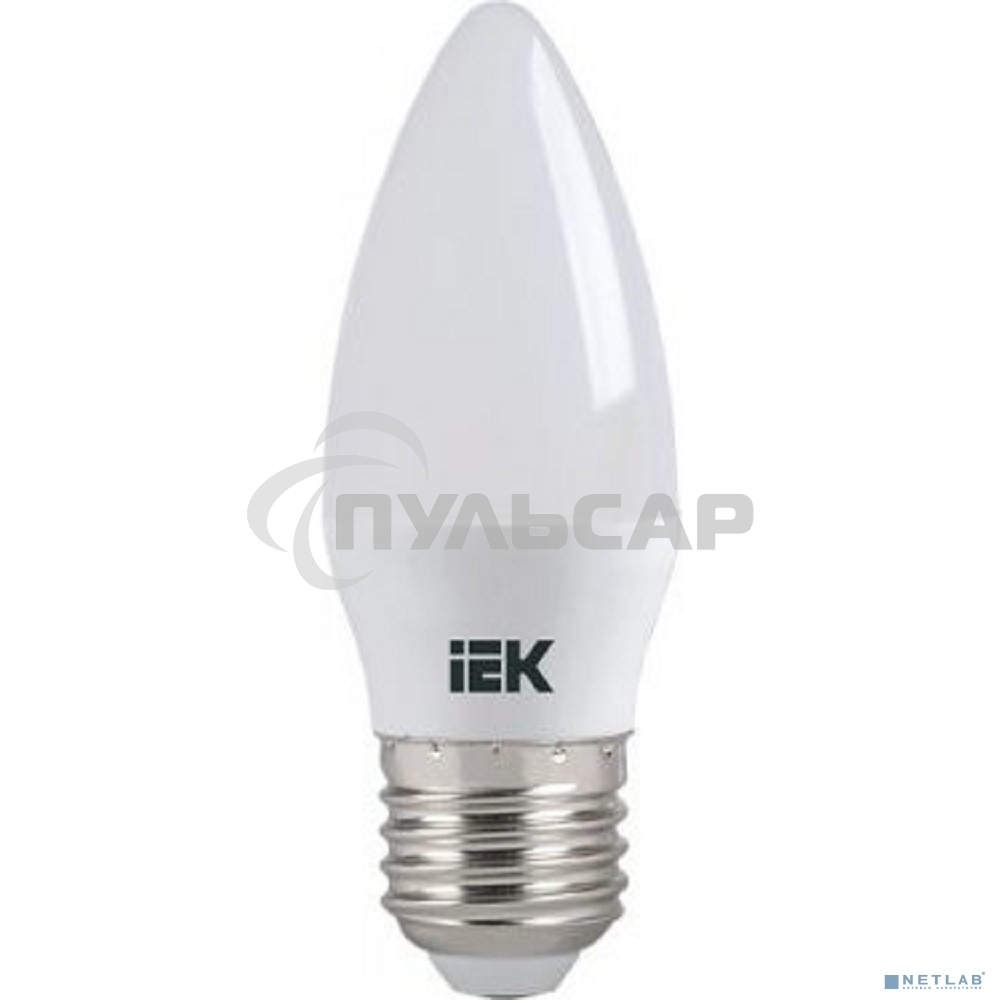 Лампа светодиодная ECO C35 свеча 7Вт 230В 3000К E27 ИЭК LLE-C35-7-230-30-E27