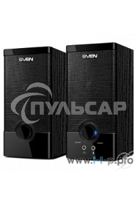 Колонки Sven SPS-603 черный USB-порт ПК, ноутбука или адаптер 5V DC