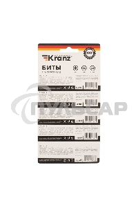 Бита PZ 1x50 мм для шуруповерта сталь S2 5 шт. (лента) Kranz