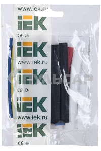 Набор трубок термоусадочных тонкостен. ТТУ 2/1; 4/2; 6/3; 8/4 (ЖЗ; С; К; Ч) 20х8см разноцвет. ИЭК UDRS-D2-D8-10-1