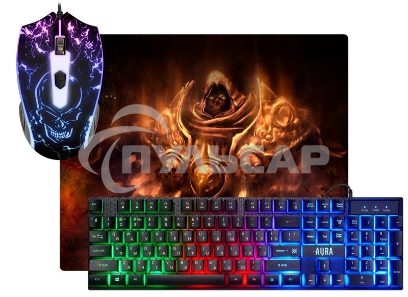 Комплект клавиатура + мышка +PAD Defender AURA  MKP-117 RU