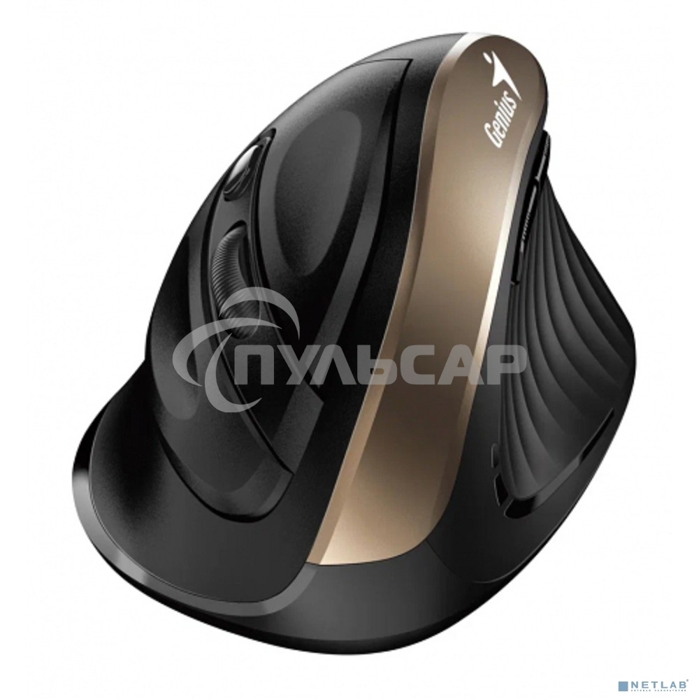 Мышь беспроводная Genius Ergo 8250S черный, 1600 dpi, радиоканал, USB, кнопки - 6