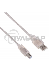 Кабель USB2.0 Buro USB2.0-AM/BM-3-TRANS USB A (m)/USB B (m) 3м