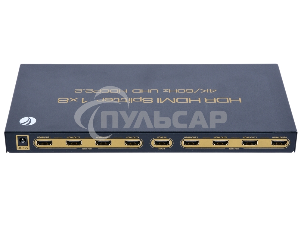 Разветвитель VCOM HDMI Spliitter 1=>8 2.0v, <DD428>