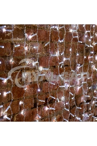 Гирлянда Светодиодный Дождь 2х1,5 м, эффект мерцания, прозрачный провод, 230 В, диоды белые