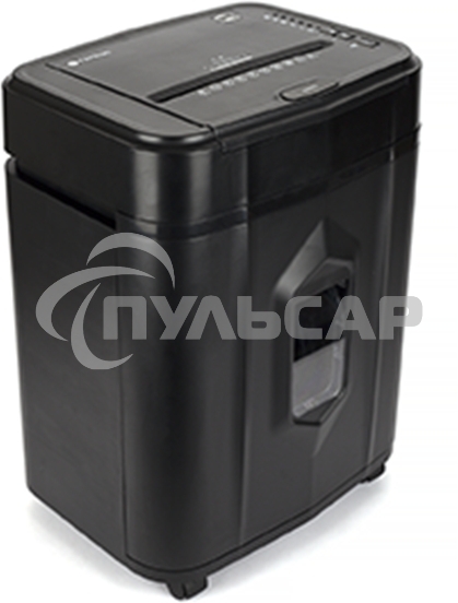 Шредер Heleos АП23-4 черный с автоподачей (секр.P-4) фрагменты 145лист. 23лтр. скрепки скобы пл.карты