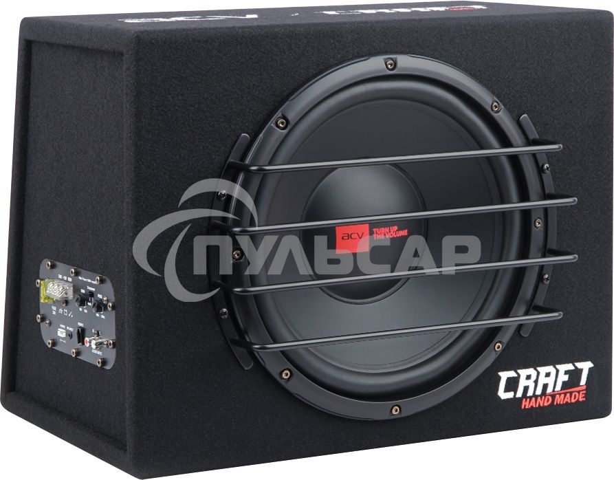 Сабвуфер автомобильный ACV CRAFT B12A 300Вт активный (30см/12