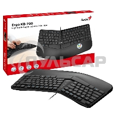 Клавиатура проводная Genius Ergo KB-700, черный, USB, 104 клавиши 31310053402