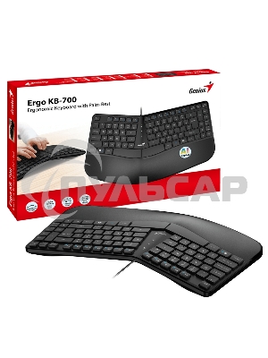 Клавиатура проводная Genius Ergo KB-700, черный, USB, 104 клавиши 31310053402
