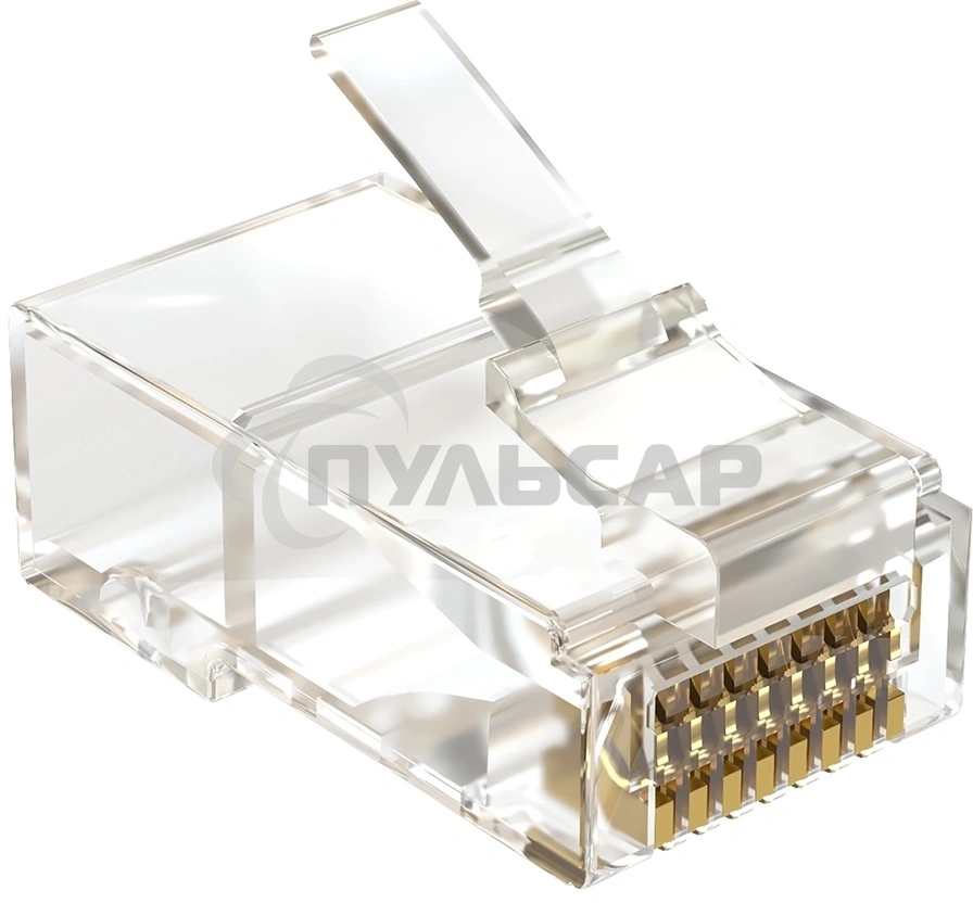 Коннектор Sysmatrix PLUG 8P8C5EU.UWRJ45 кат.5E UTP прозрачный (упак.:100шт)