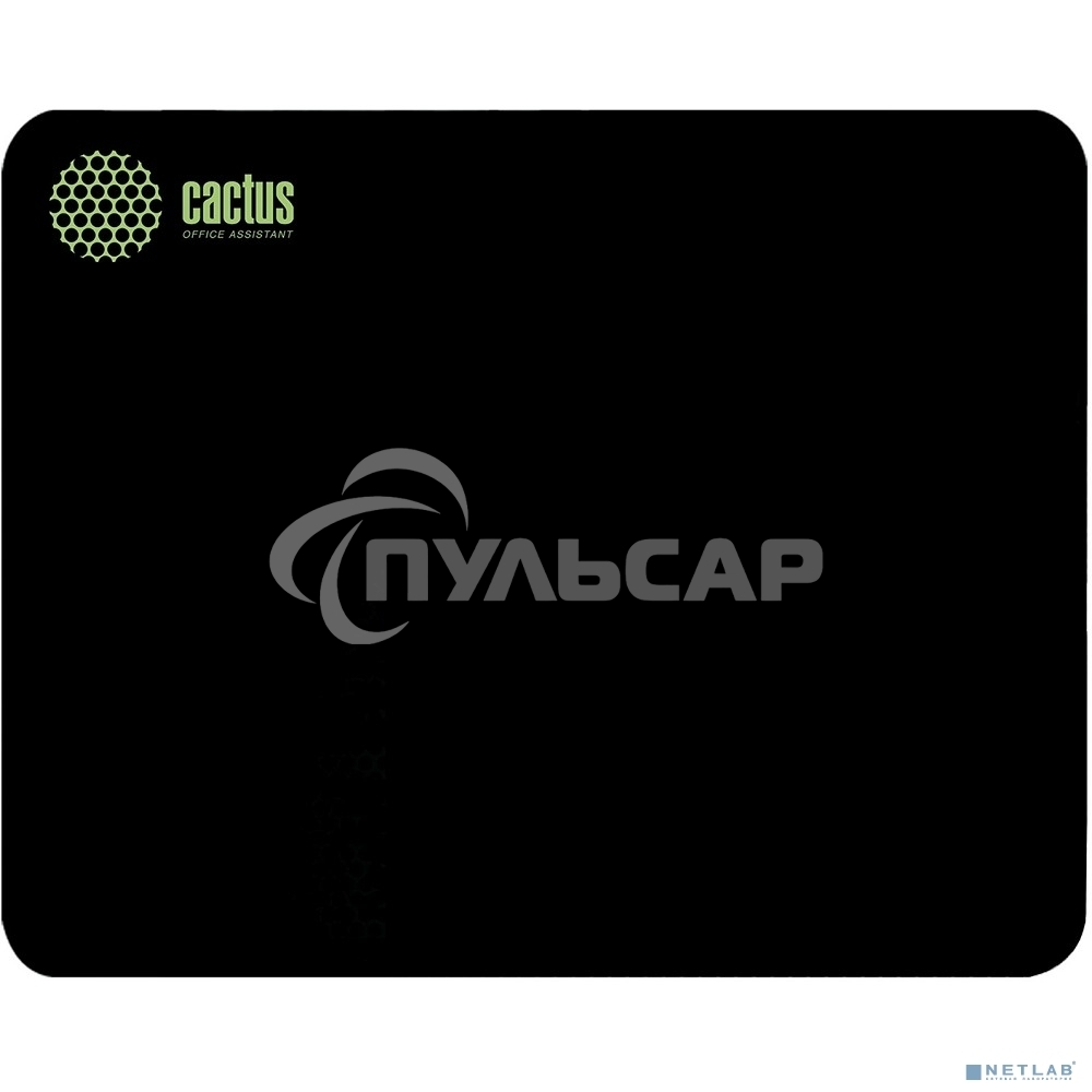 Коврик для мыши Cactus черный 220x180x2мм (CS-MPC-P01XS)