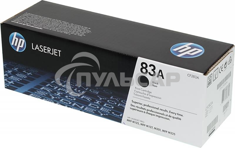 Тонер Картридж HP 83A CF283A черный для HP LJ Pro M125nw/M127fw (1500стр.)