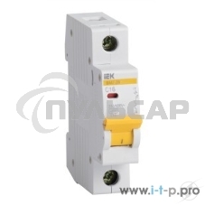 Выключатель автоматический модульный 1п B 10А 4.5кА ВА47-29 ИЭК MVA20-1-010-B