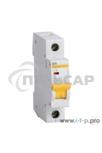Выключатель автоматический модульный 1п B 10А 4.5кА ВА47-29 ИЭК MVA20-1-010-B