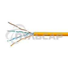 Кабель SkyNet Standart UTPнг-LSZH 4x2x0,48, низкое дымовыделение, нулевое содержание галогенов, медный, FLUKE TEST, кат.5e, однож., 305 м, box, оранжевый