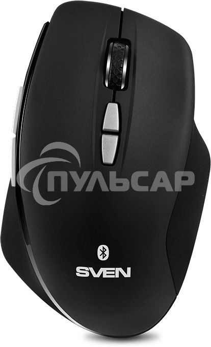 Мышь беспроводная SVEN RX-590SW черный, 1600 dpi, радиоканал, Bluetooth, USB, кнопки - 7