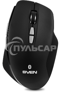 Мышь беспроводная SVEN RX-590SW черный, 1600 dpi, радиоканал, Bluetooth, USB, кнопки - 7
