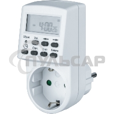 Таймер Navigator NTR-E-S01-WH розет. электрон.