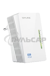 Сетевое оборудование TP-Link TL-WPA4220 300Mbps Wireless AV500 Powerline Extender, 500Mbps Powerline Datarate, 2 10/100Mbps Fast Ethernet ports, HomePlug AV, Plug and Play, WiFi Clone, Single Pack