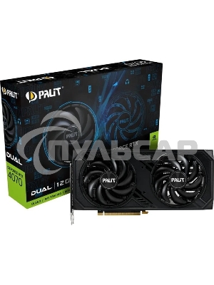 Видеокарта Palit PA-RTX 4070 DUAL 12Gb PCIE16 12288Mb 192 GDDR6X 1920/21000 HDMIx1 DPx3 HDCP Ret