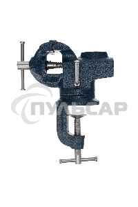 Тиски слесарные, настольные, поворотные, ширина рабочих губок 50 мм, наковальня Сибртех