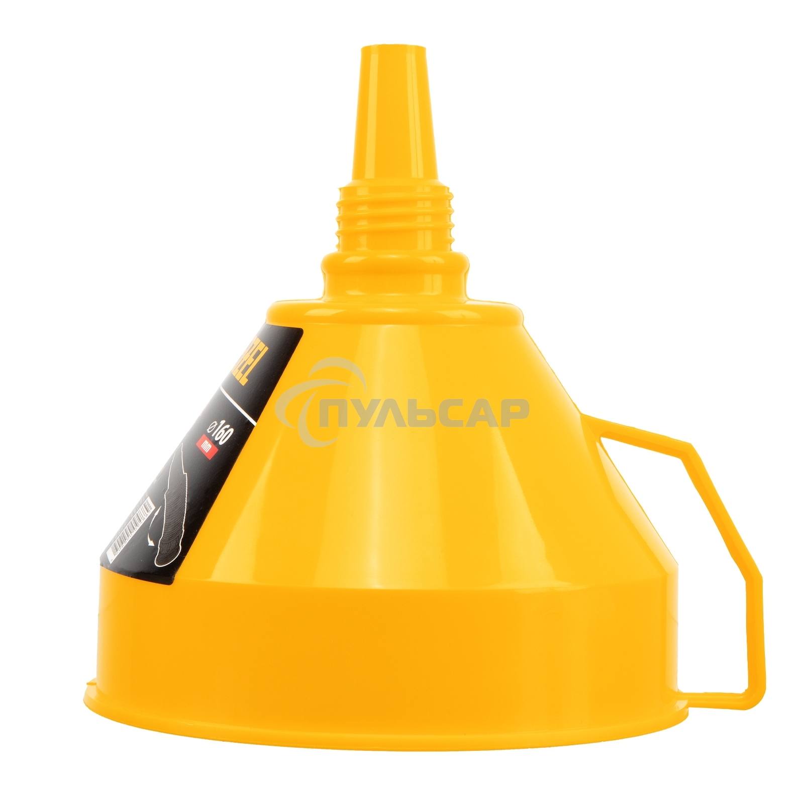 Воронка пластиковая Denzel 160 мм с металлическим ситом и гибким наконечником