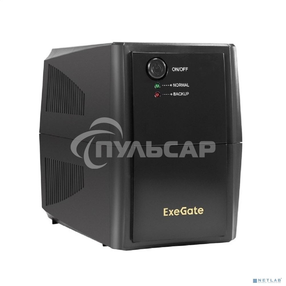 Источник бесперебойного питания ExeGate SpecialPro UNB-500.LED.AVR.2SH 500VA/300W, LED, AVR, 2*Schuko, черный