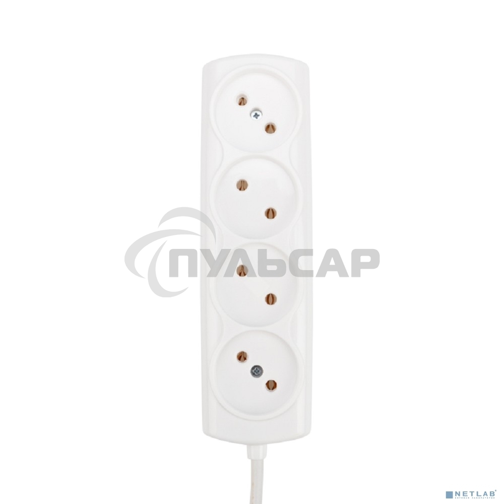 Удлинитель PROconnect OPTIMA 4 гнезда, 3 м, 2х0.75 мм², б/з, белый